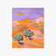 An unframed fine art print painting of colourful rolling hills of Gundagai created by Lizzy Ann Art.